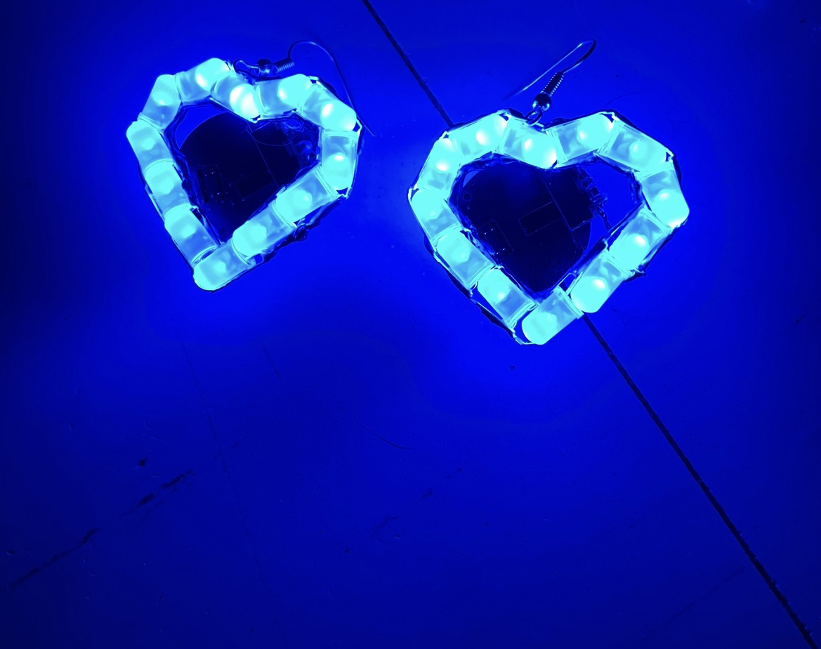 1 pair of LED light up Glowing Earrings - photo 2