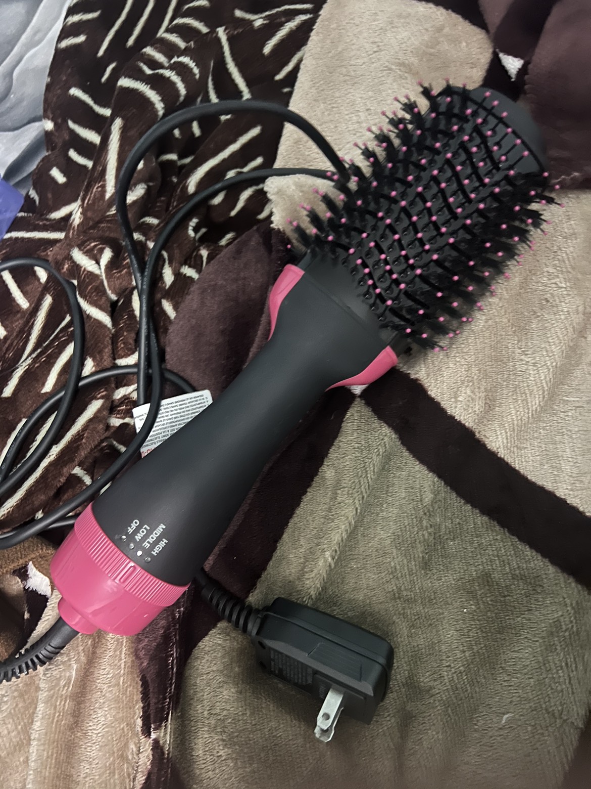 Hair dryer brush