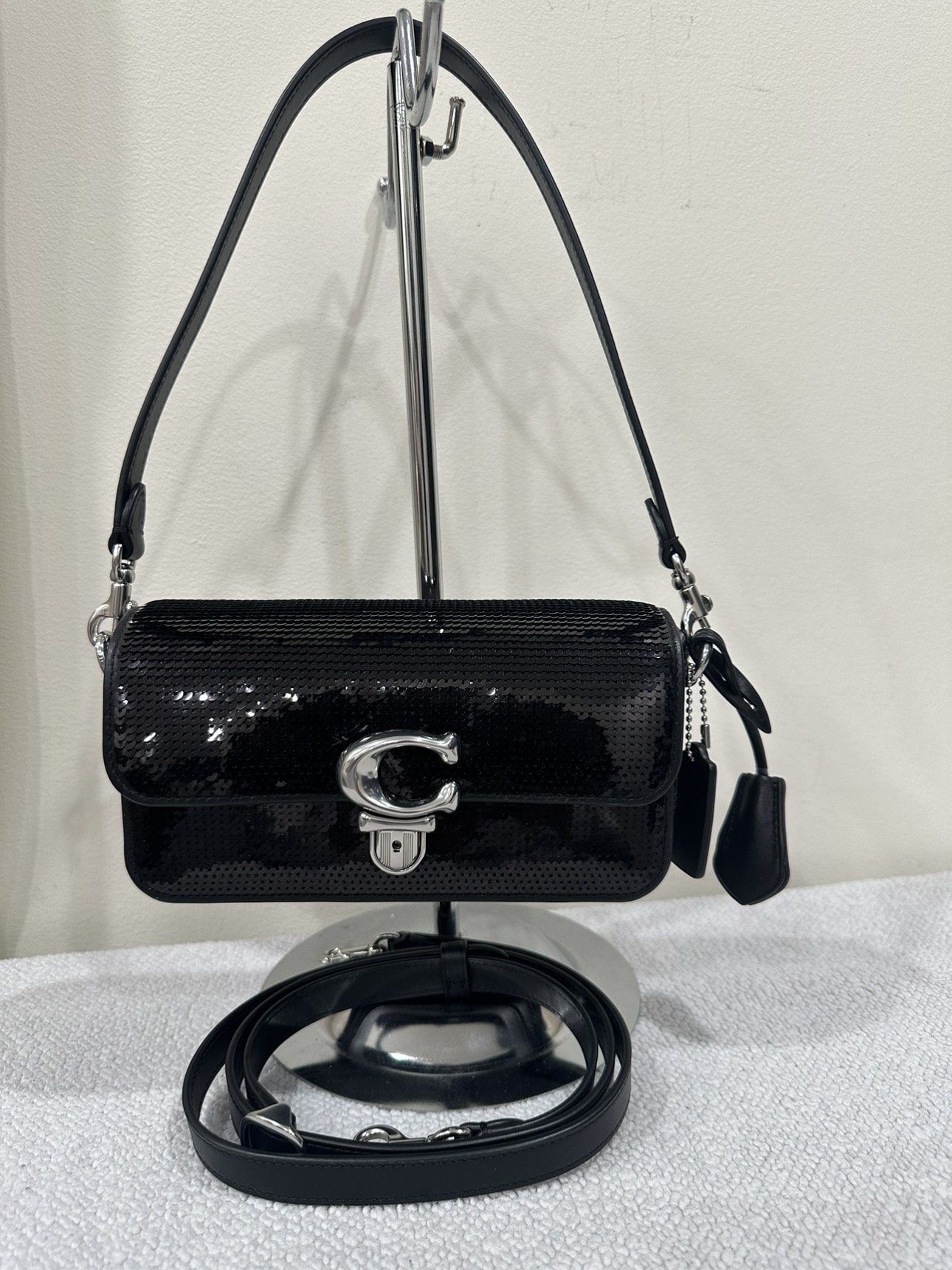 Brand New Coach Studio Baguette with Sequins thumbnail