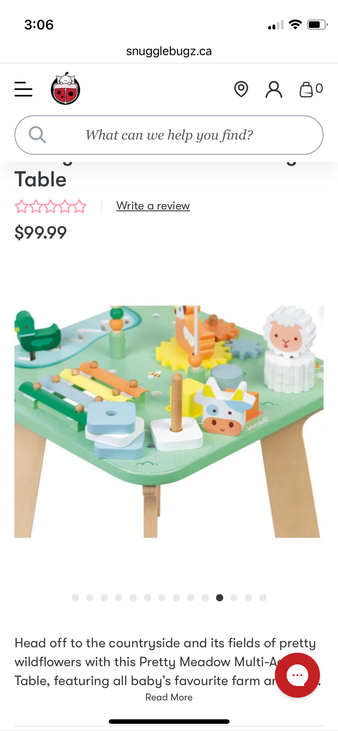 Janod wooden activity table
