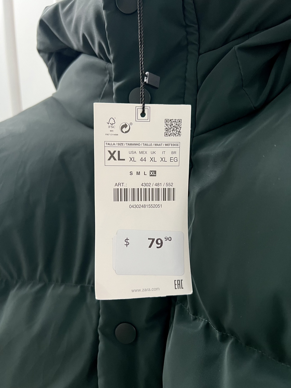NEW ZARA Men’s Puffer Quilted Vest - photo 3