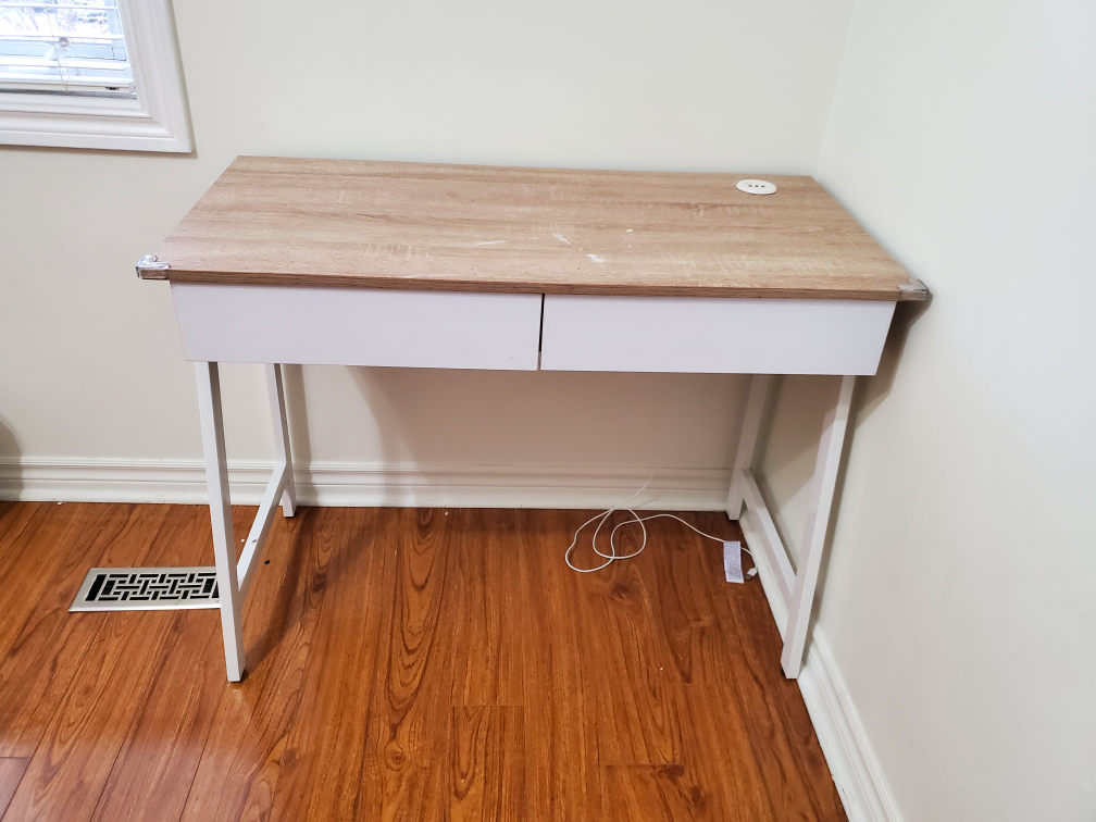 Study table with USB charging