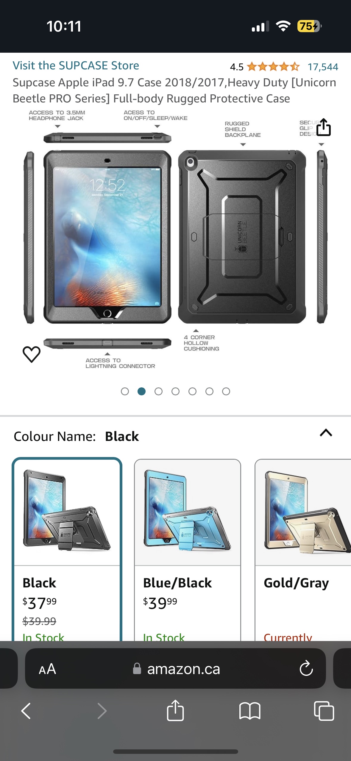 New* Supcase Apple iPad 9.7 Case image indicator(2)