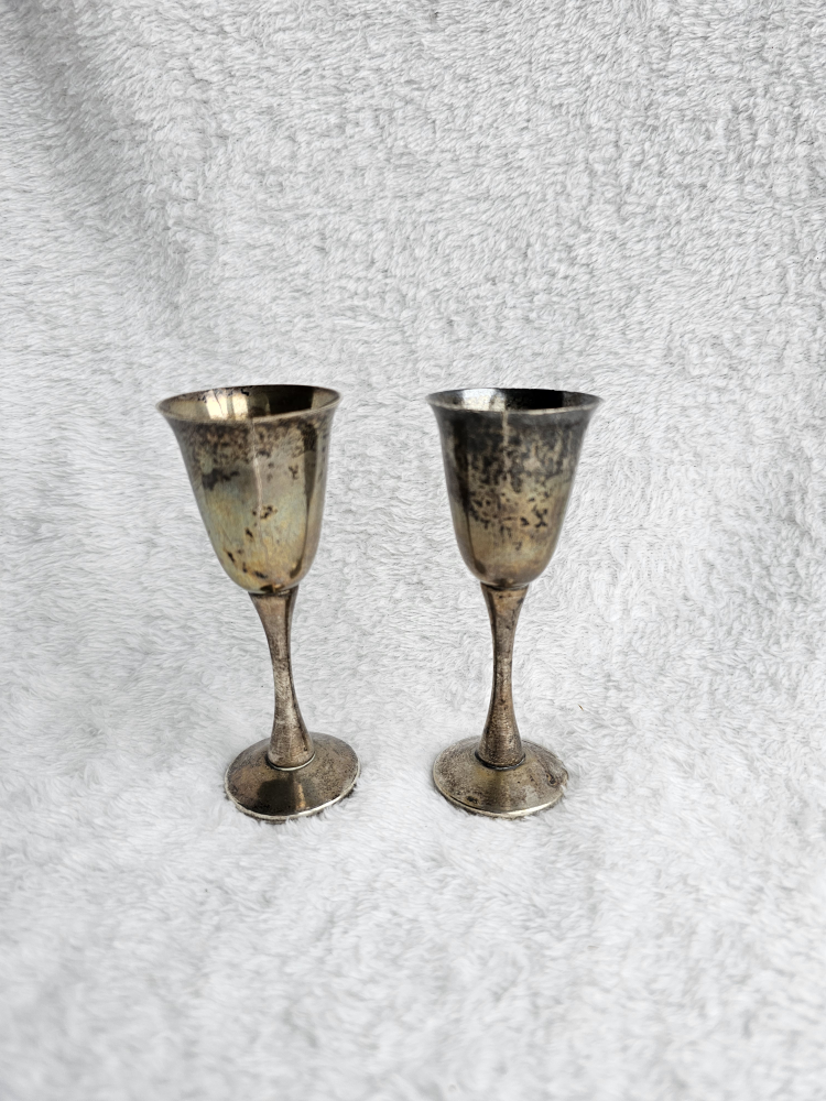 Vintage Silver Plated Goblets - EP Brass, Spain image indicator(2)
