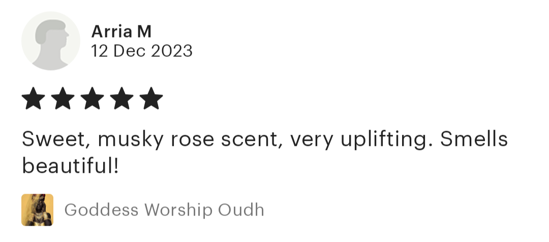 🥀 "Goddess" Rose Oudh Concentrated Perfume Oil image indicator(3)