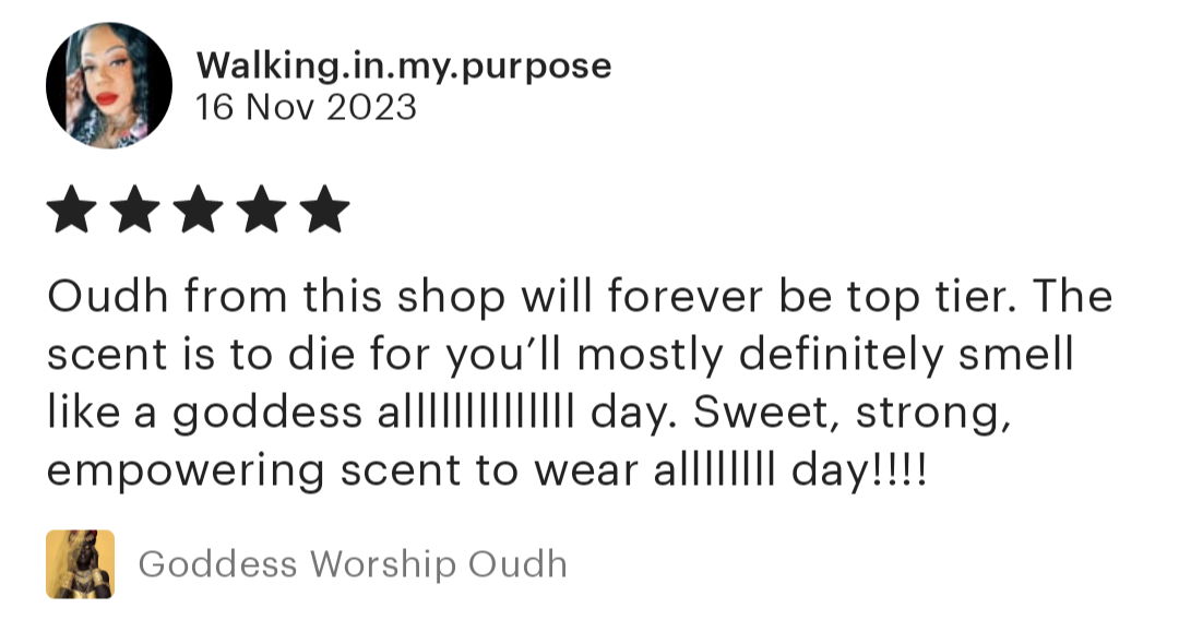 🥀 "Goddess" Rose Oudh Concentrated Perfume Oil image indicator(5)