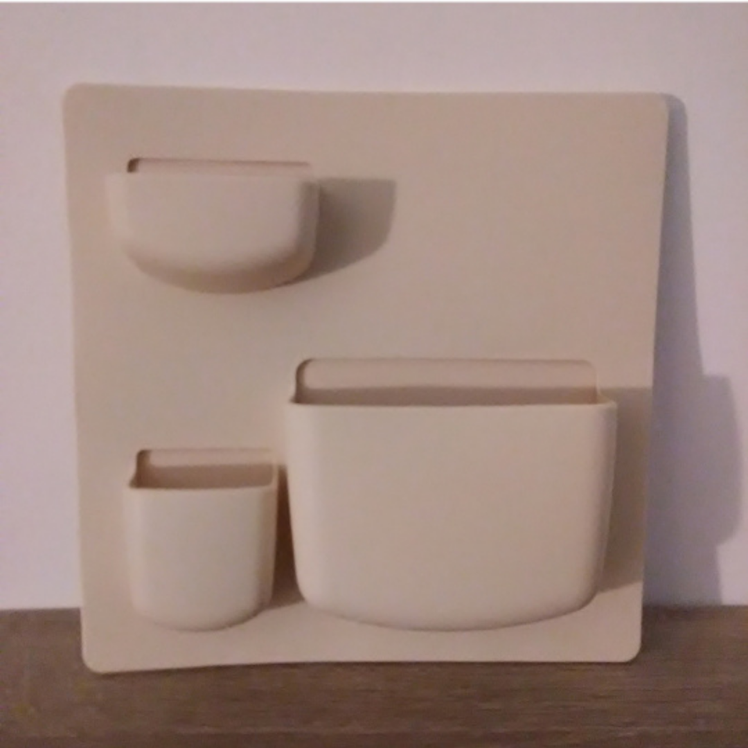 Wall mounted storage organizer - Khaki image indicator(2)