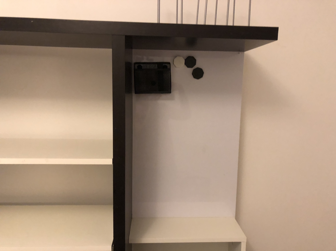 Ikea Mikael Office desk with hutch and glass top **FIRM PRICE** - photo 5