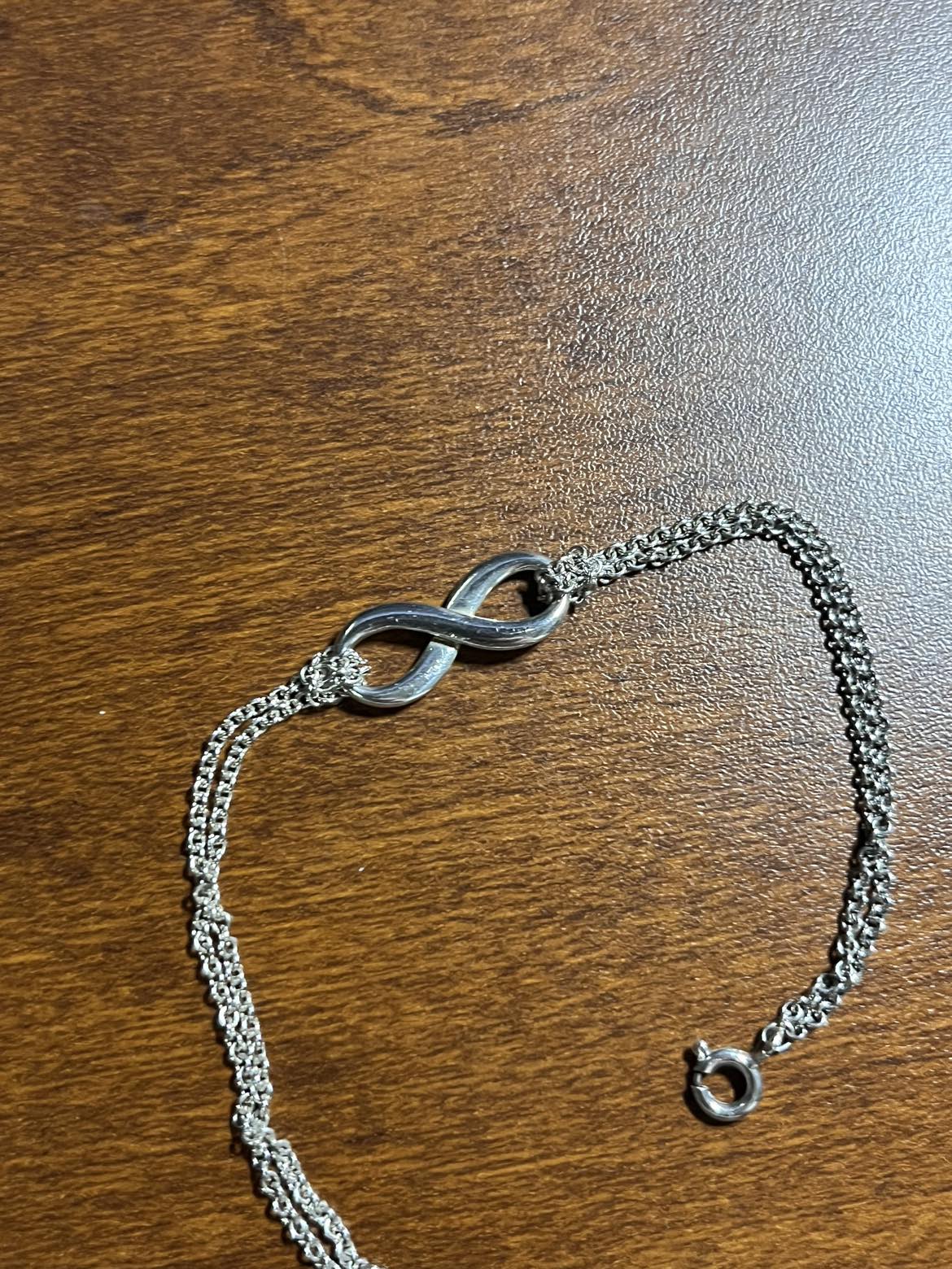 Tiffany Infinity Collection silver bracelet  6.75”- Authentic - photo 4