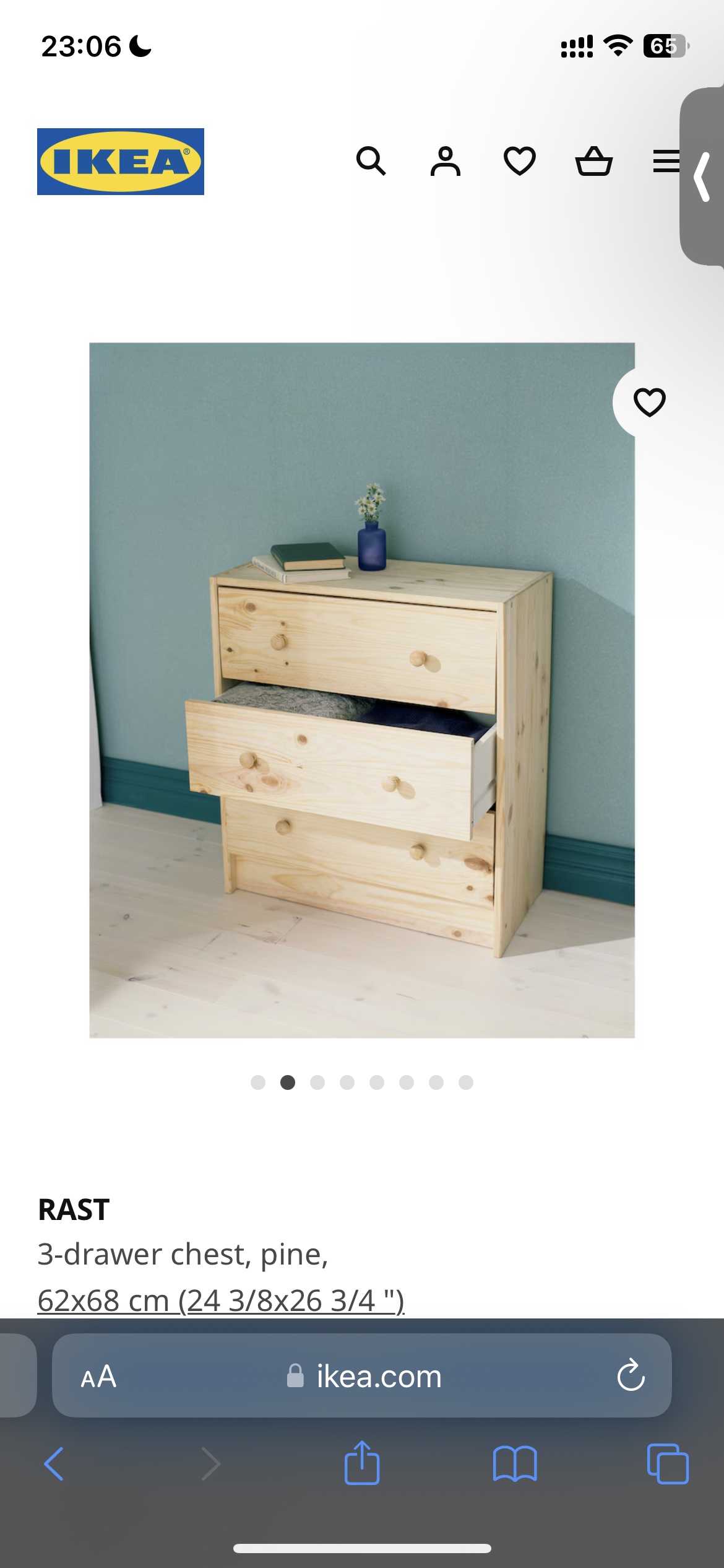 Ikea 3-drawer chest - photo 2