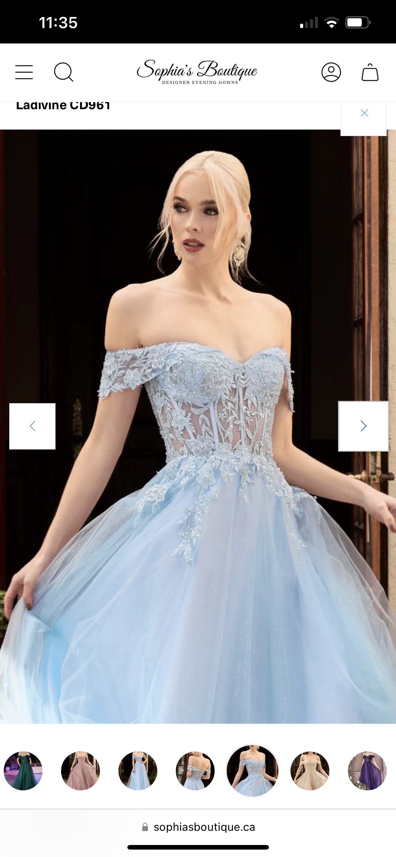 Graduation Dress Ladivine CD961 Light Blue Size: 2 - photo 3