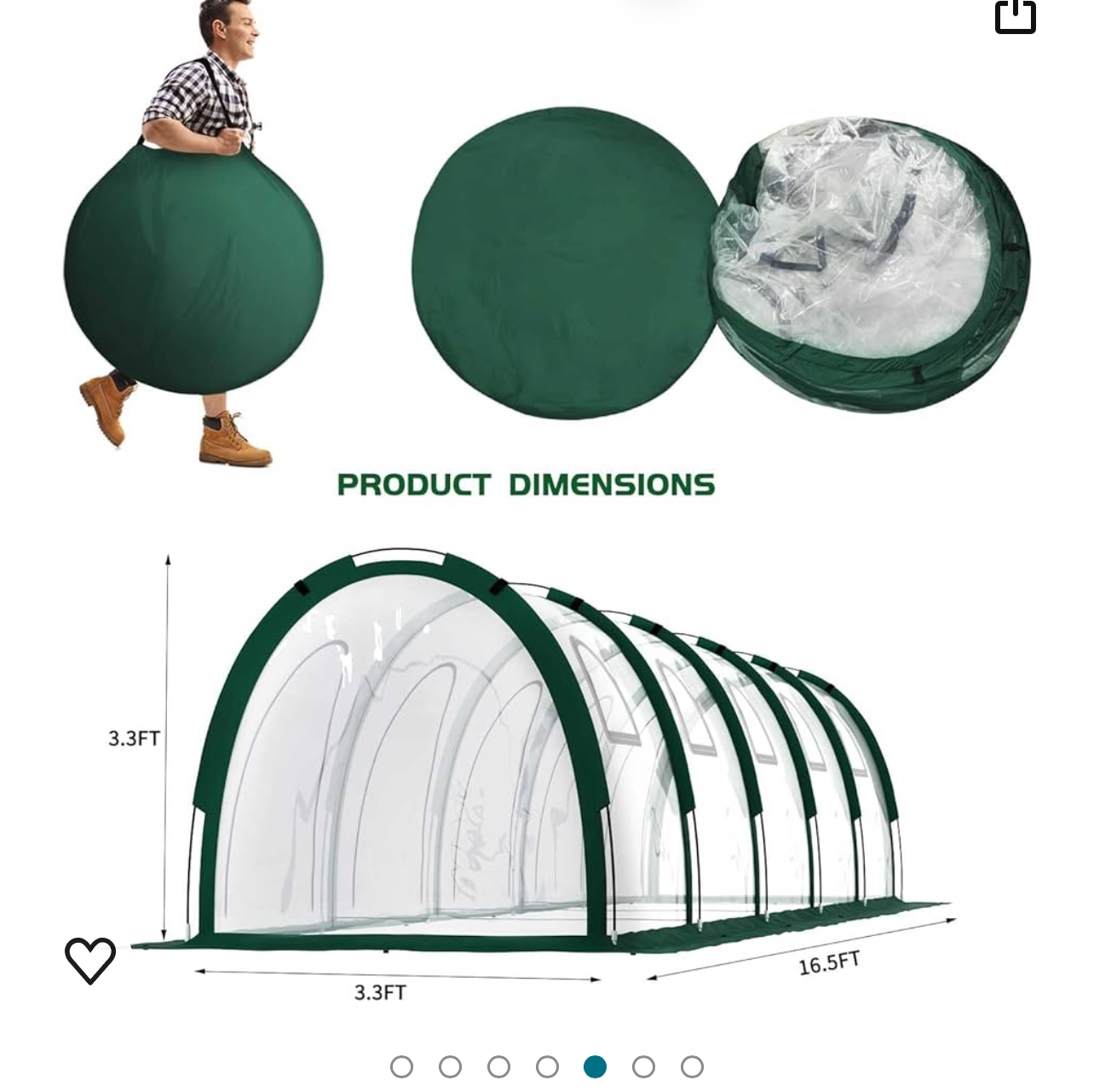 Accordion style greenhouse - photo 2