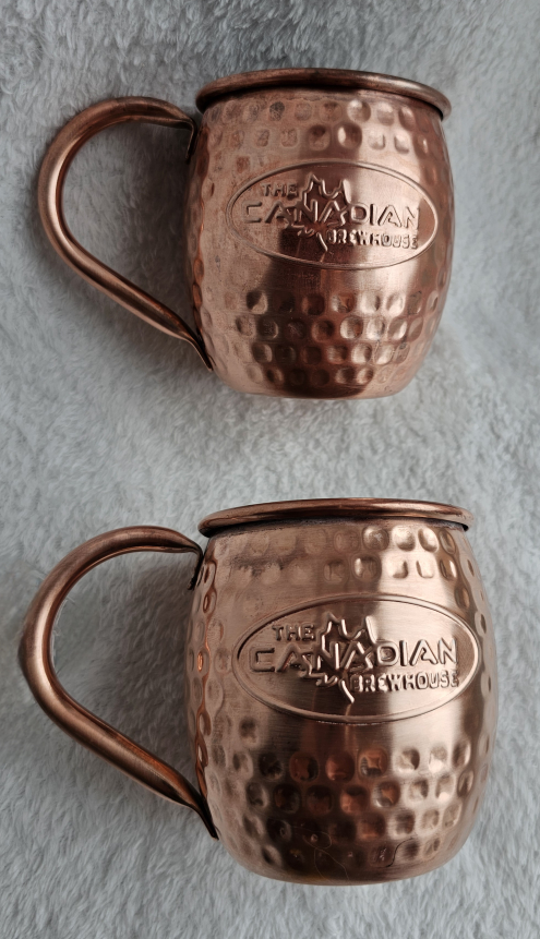 2x The Canadian Brewhouse Hammered Metal Moscow Mule Mugs image indicator(2)