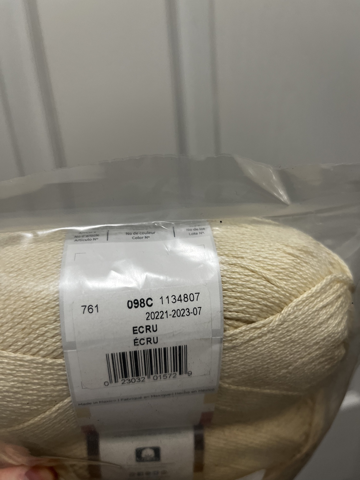 3x 24/7 cotton yarn in Ecru image indicator(3)