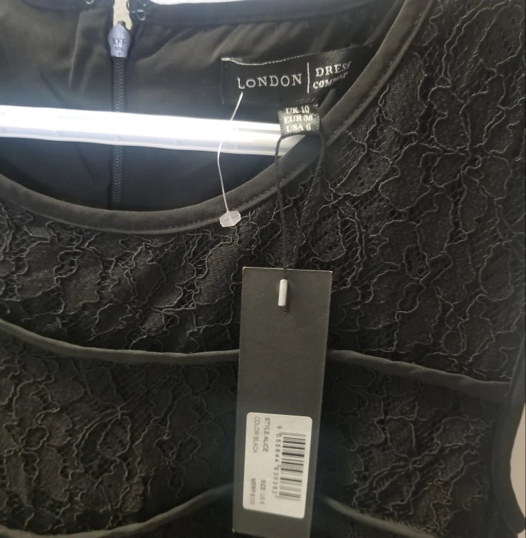 NEW W/ TAGS Retail $120 Classy Pippa Black Lace Dress Medium image indicator(2)