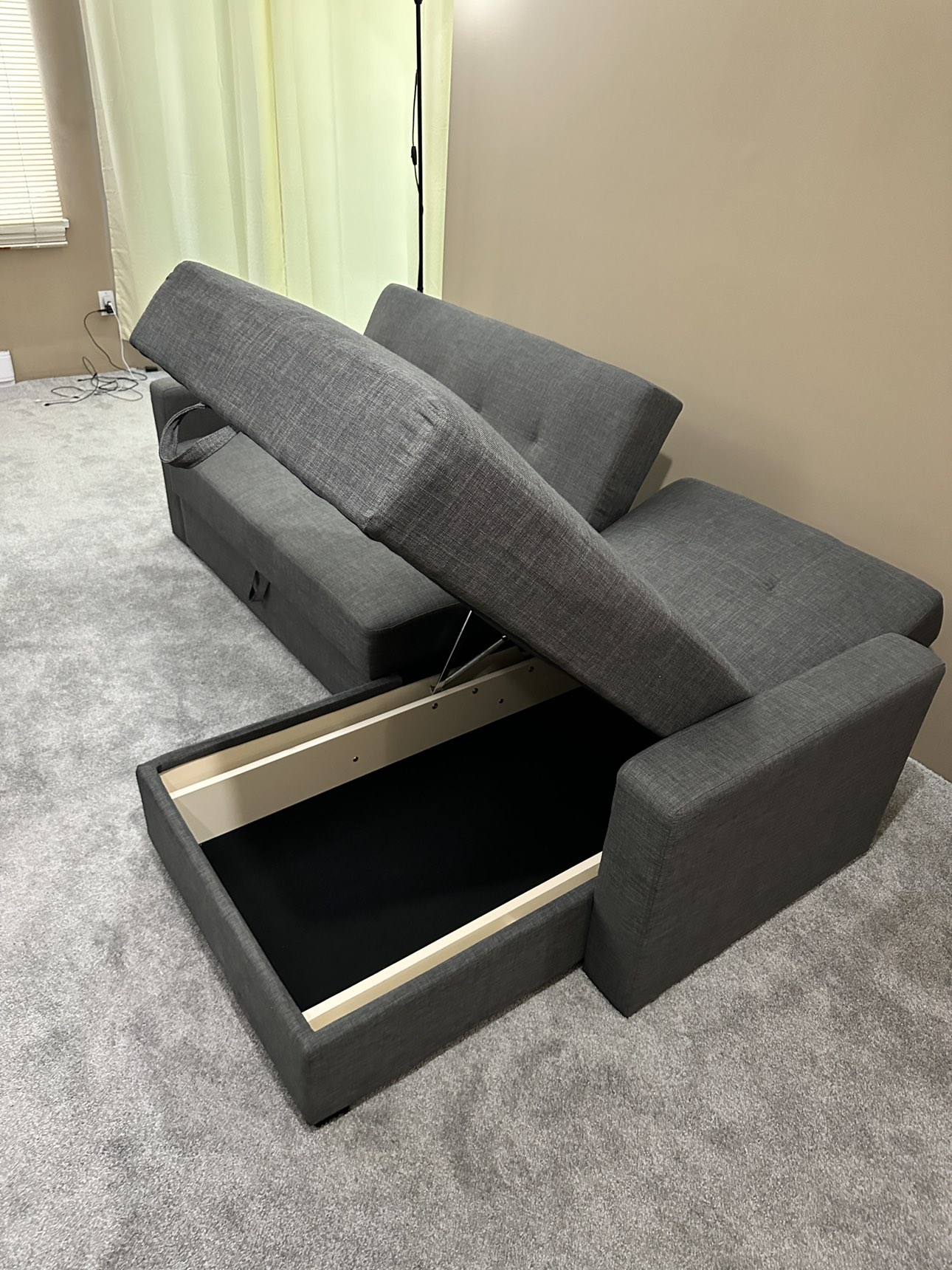 Corner couch/sofa-bed with storage - photo 2