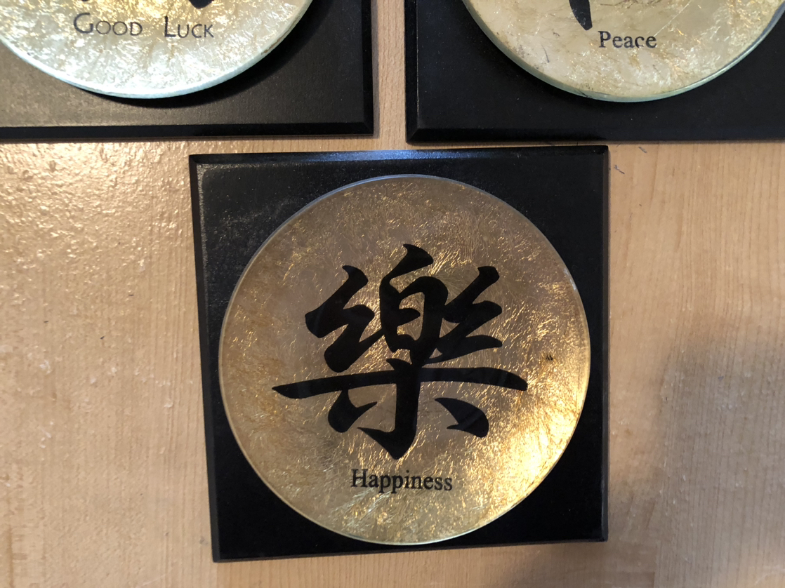 Set of 3 gold plate decor - photo 5