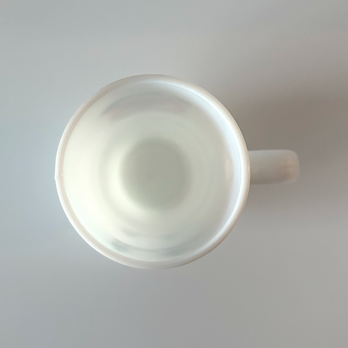 Vintage CFL All-Pro Countdown White Milk Glass Coffee Mug image indicator(3)