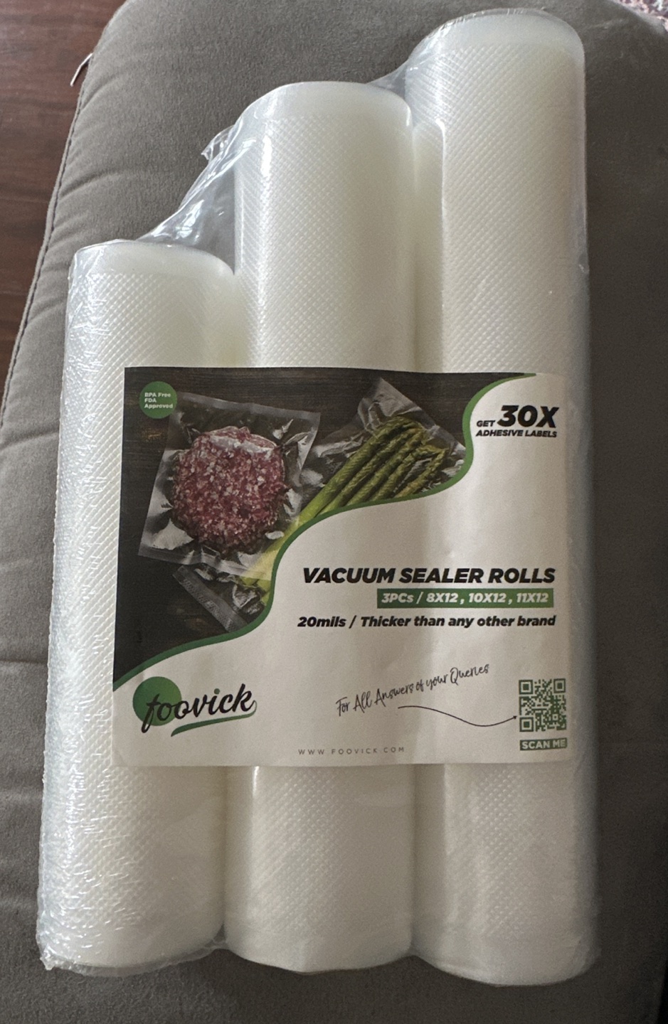 Vaccum sealer rolls 3 pack