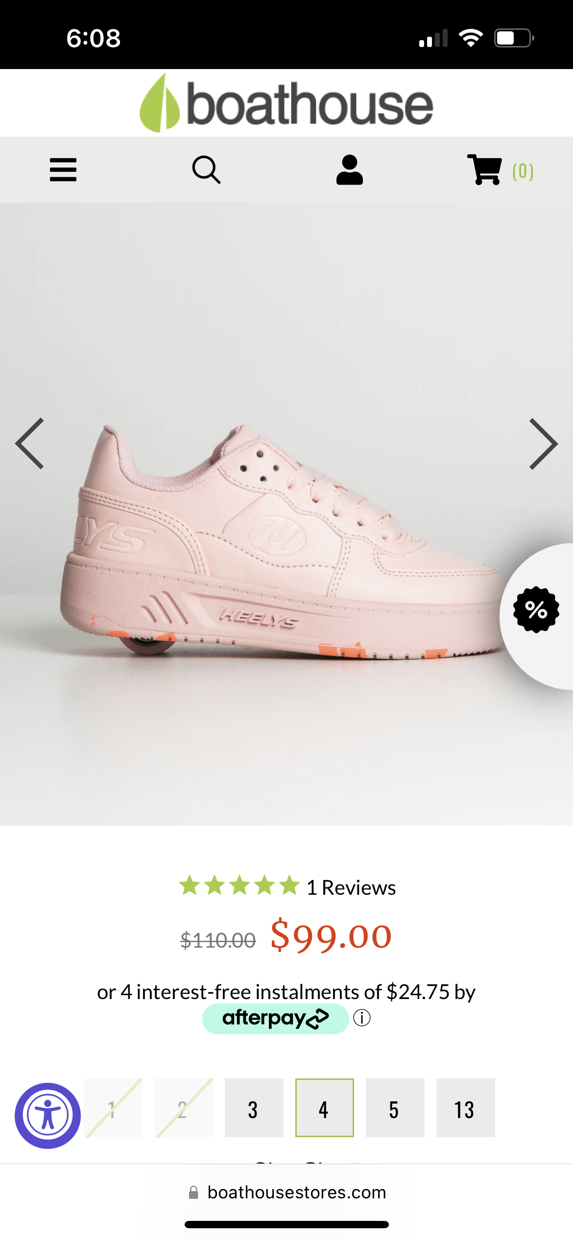 Heeley’s girls shoes on wheels sz 5Y new in box image indicator(2)