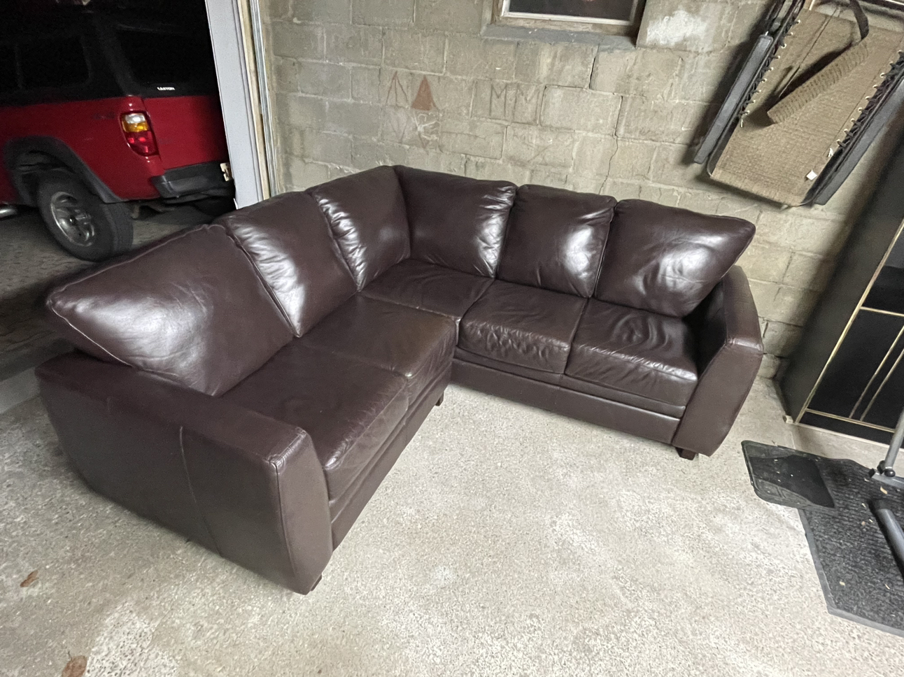Leather Sectional Couch