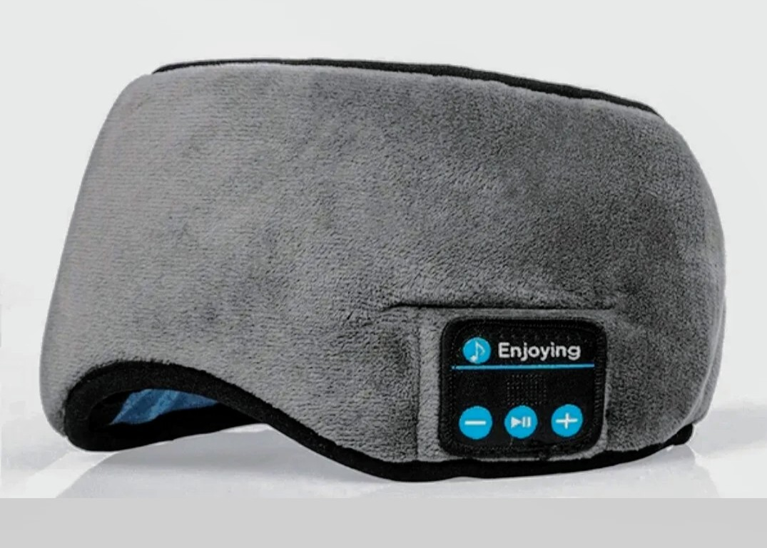 3D Sleep Eye Masks Bluetooth/Music Grey/Black😴 (See Desc) - photo 3