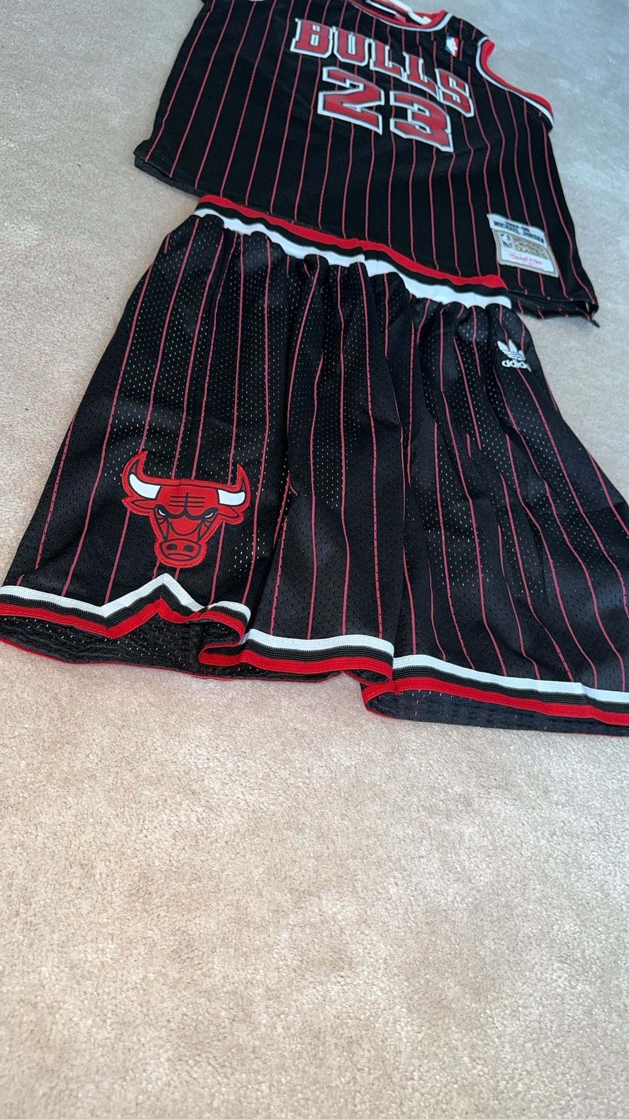 (L)Michael Jordan Chicago Bulls Hardwood Classic Jersey+Shorts - photo 5