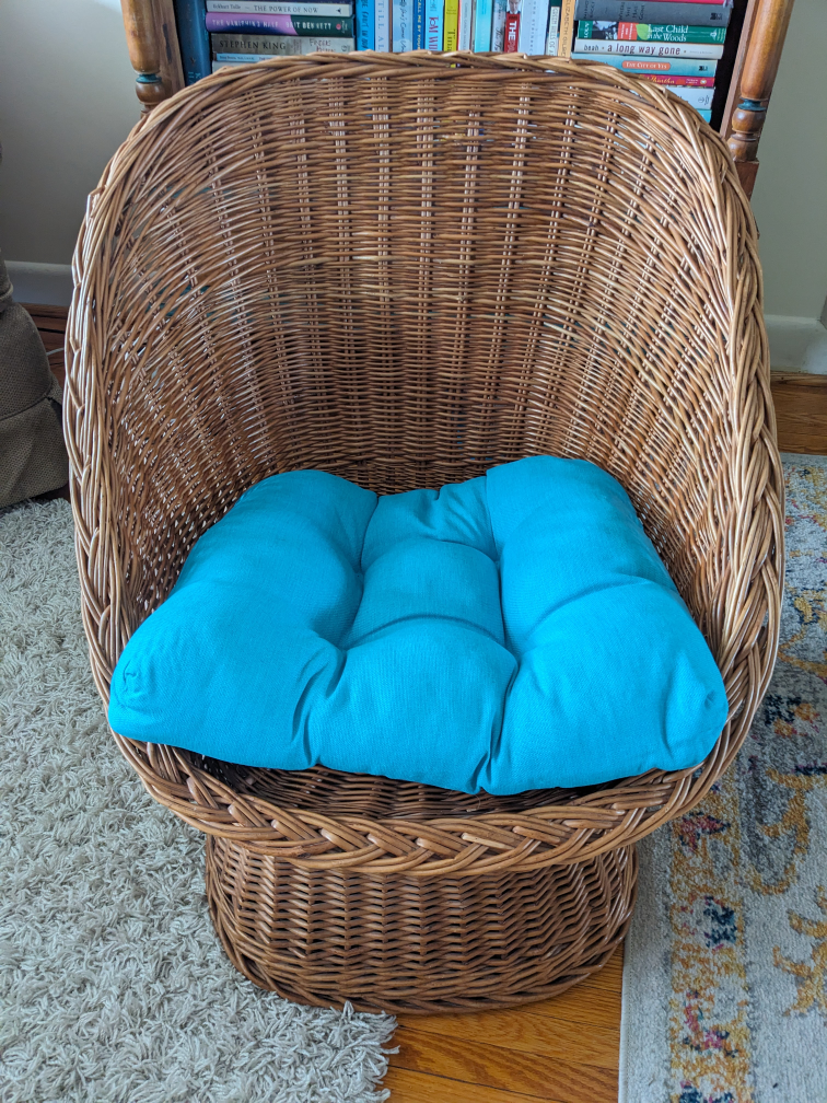 1970's Rattan Bucket Chair - photo 3