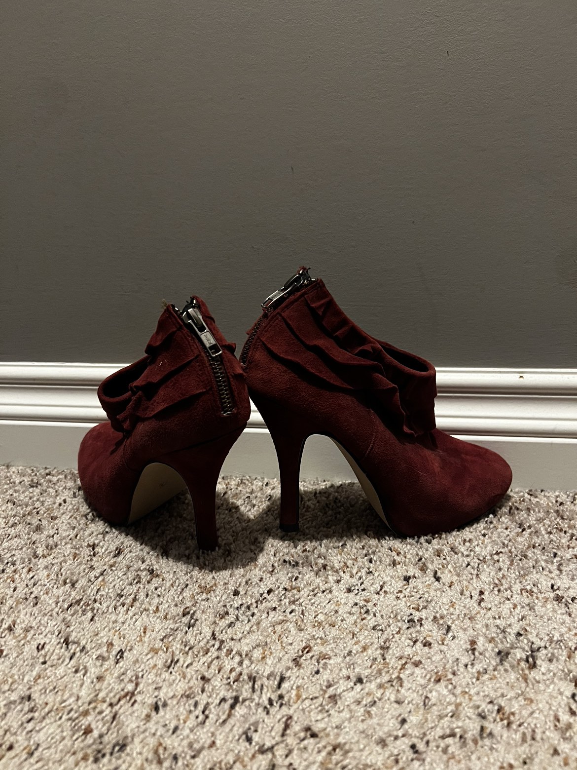 High heel booties