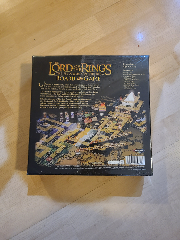 BRAND NEW SEALED 2002 LORD OF THE RINGS BOARD GAME Ages 8 & up image indicator(2)