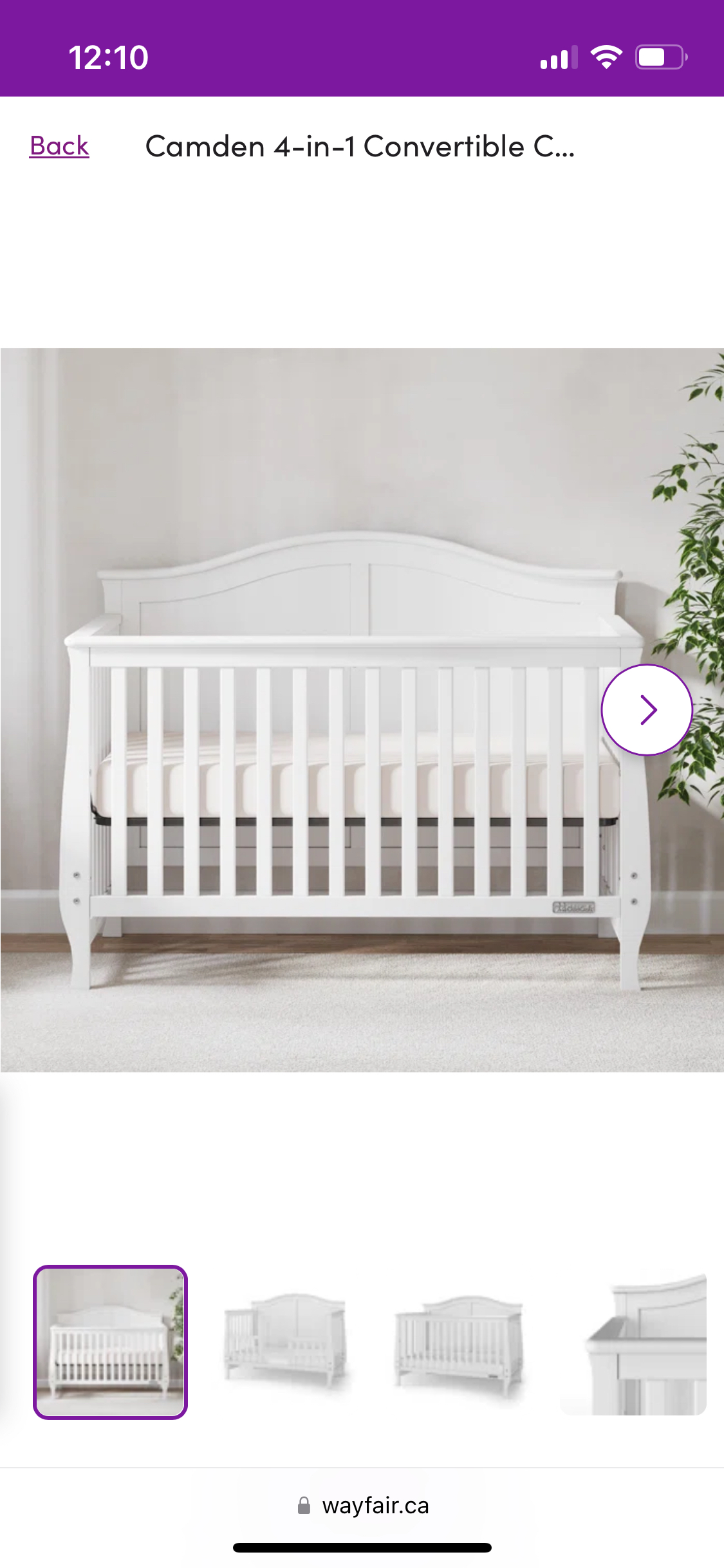 Camden 4-in-1 convertible crib