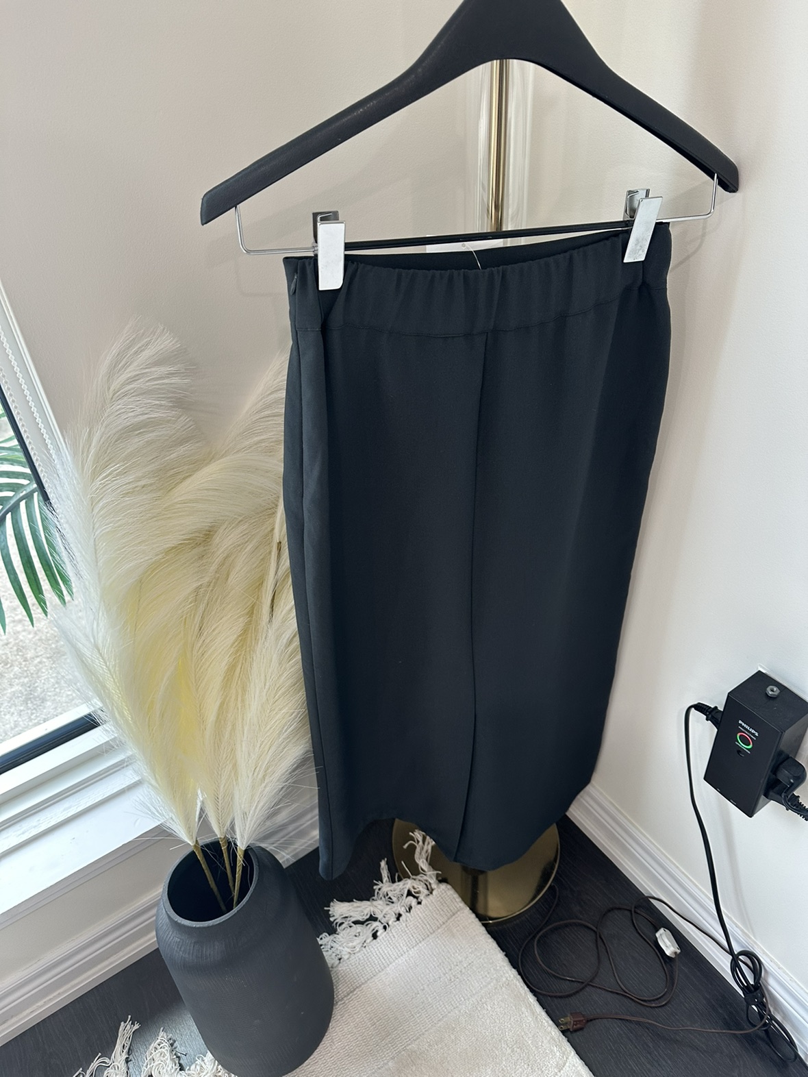 Oak and Fort Midi Skirt With Front Split Size S NWT image indicator(5)