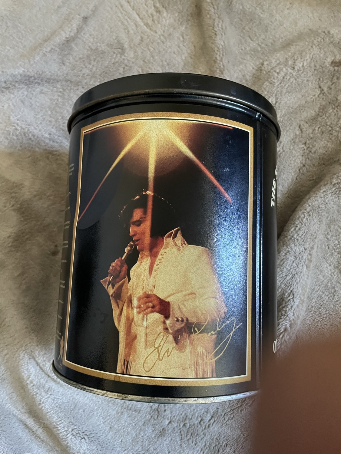 Vintage Elvis popcorn tin image indicator(3)