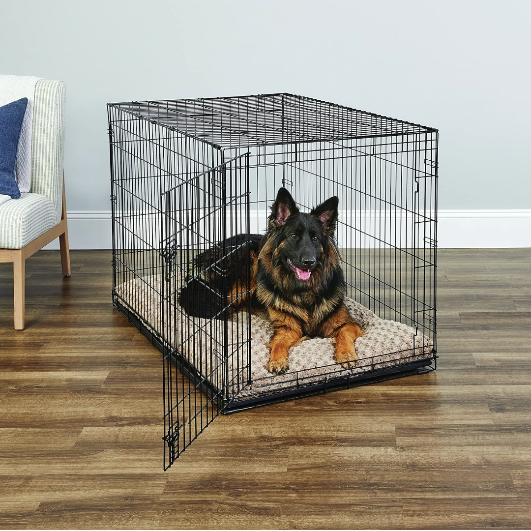 Folding metal dog crate- large 48" image indicator(2)