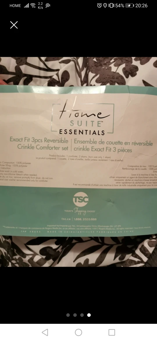 3 piece Reversible Comforter crinkle set image indicator(4)