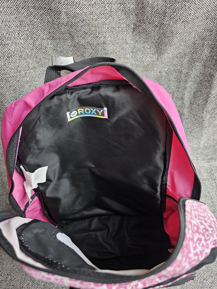 Pink / Black / White Leopard Print Backpack by Roxy image indicator(4)