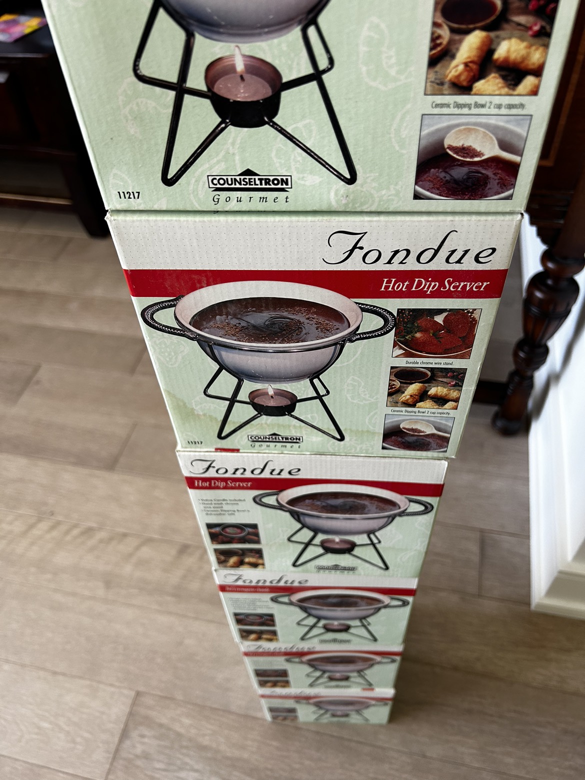 QTY 6 Fondue Hot Dip Server 6 for $50 image indicator(3)