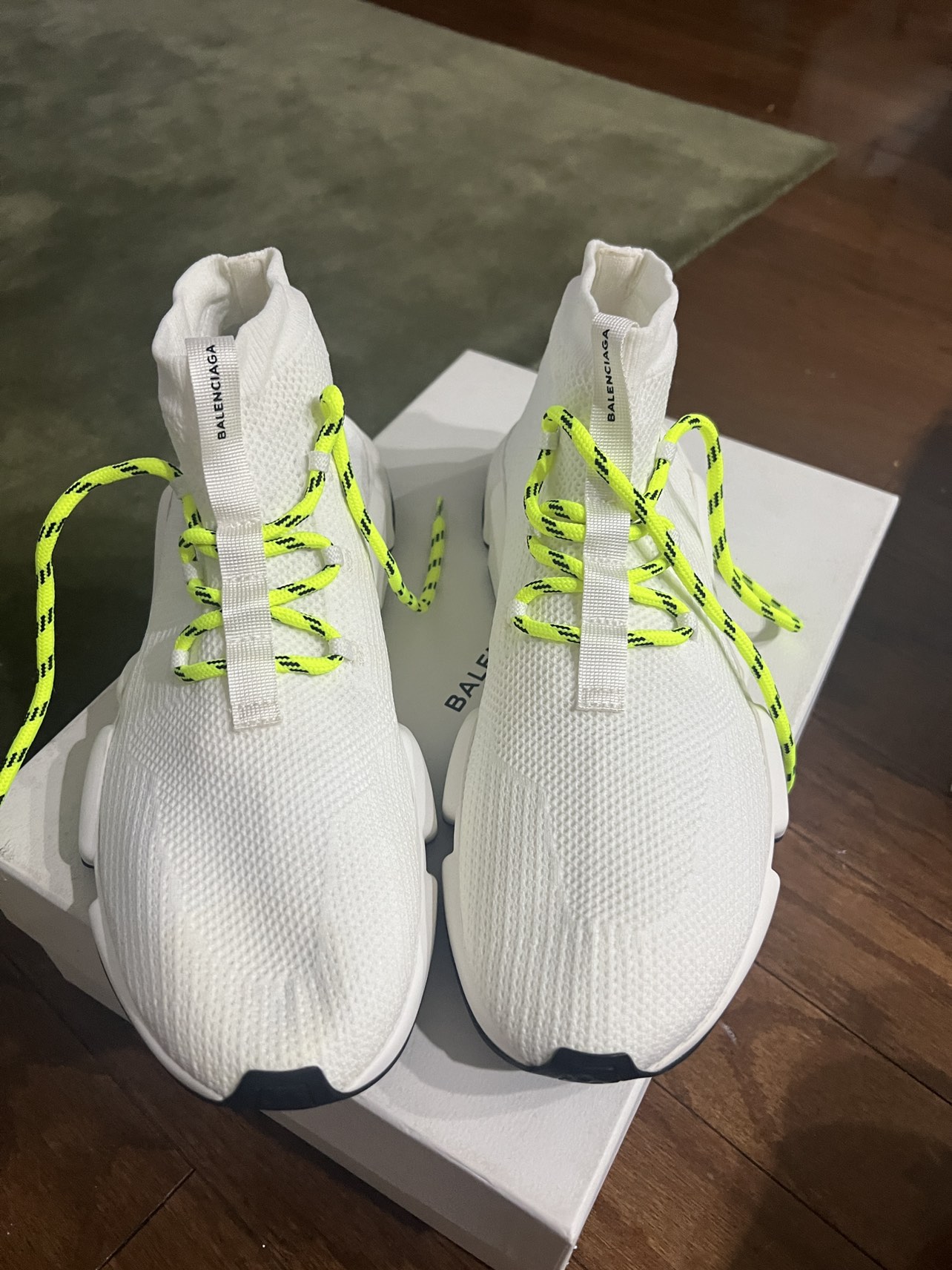 Balenciaga lace up knit socks