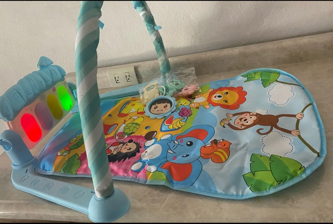 Early Education baby fitness music play gym Piano crawling
