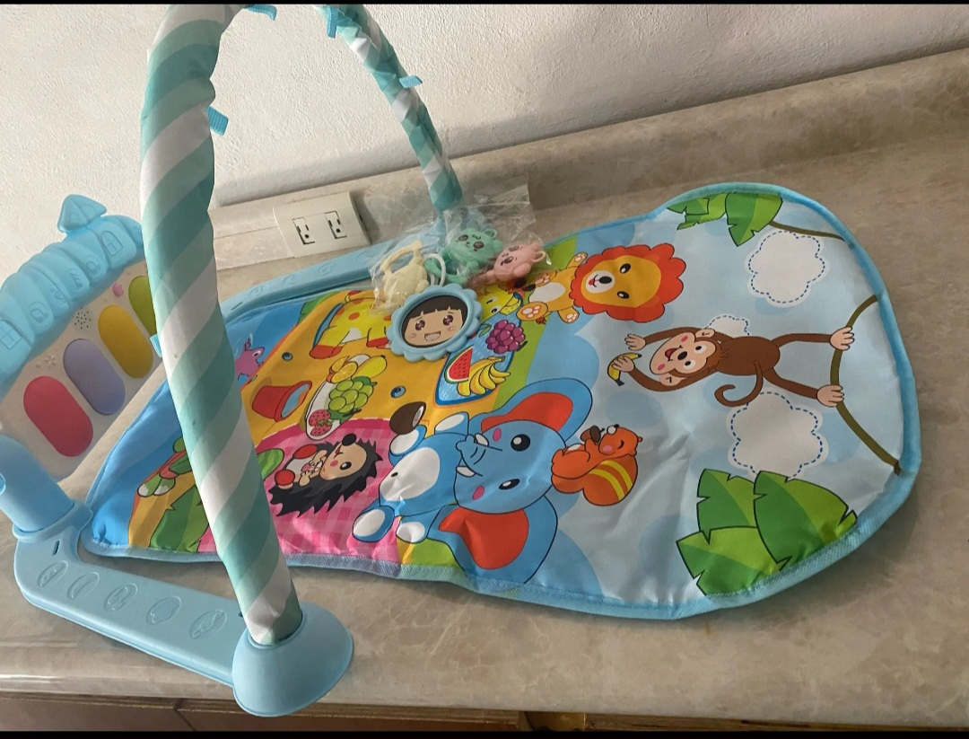 Early Education baby fitness music play gym Piano crawling image indicator(2)