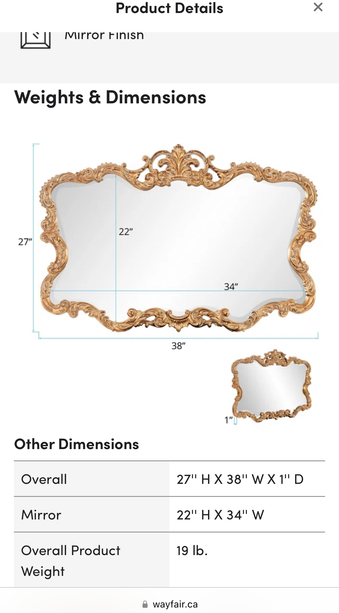 Daniely Wall Mirror- from Wayfair - photo 4