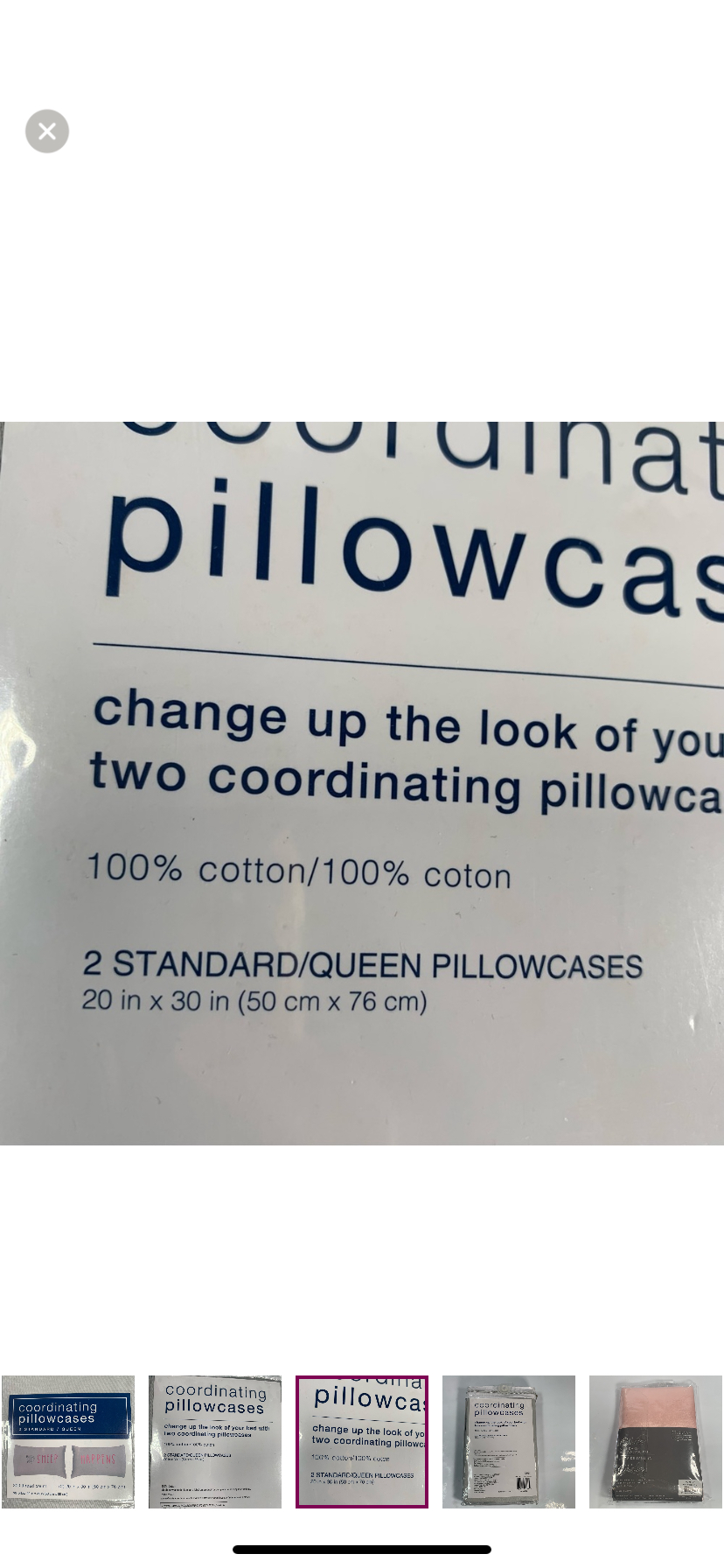2sets Coordinating Pillow Cases standard/queen 20x30in image indicator(4)