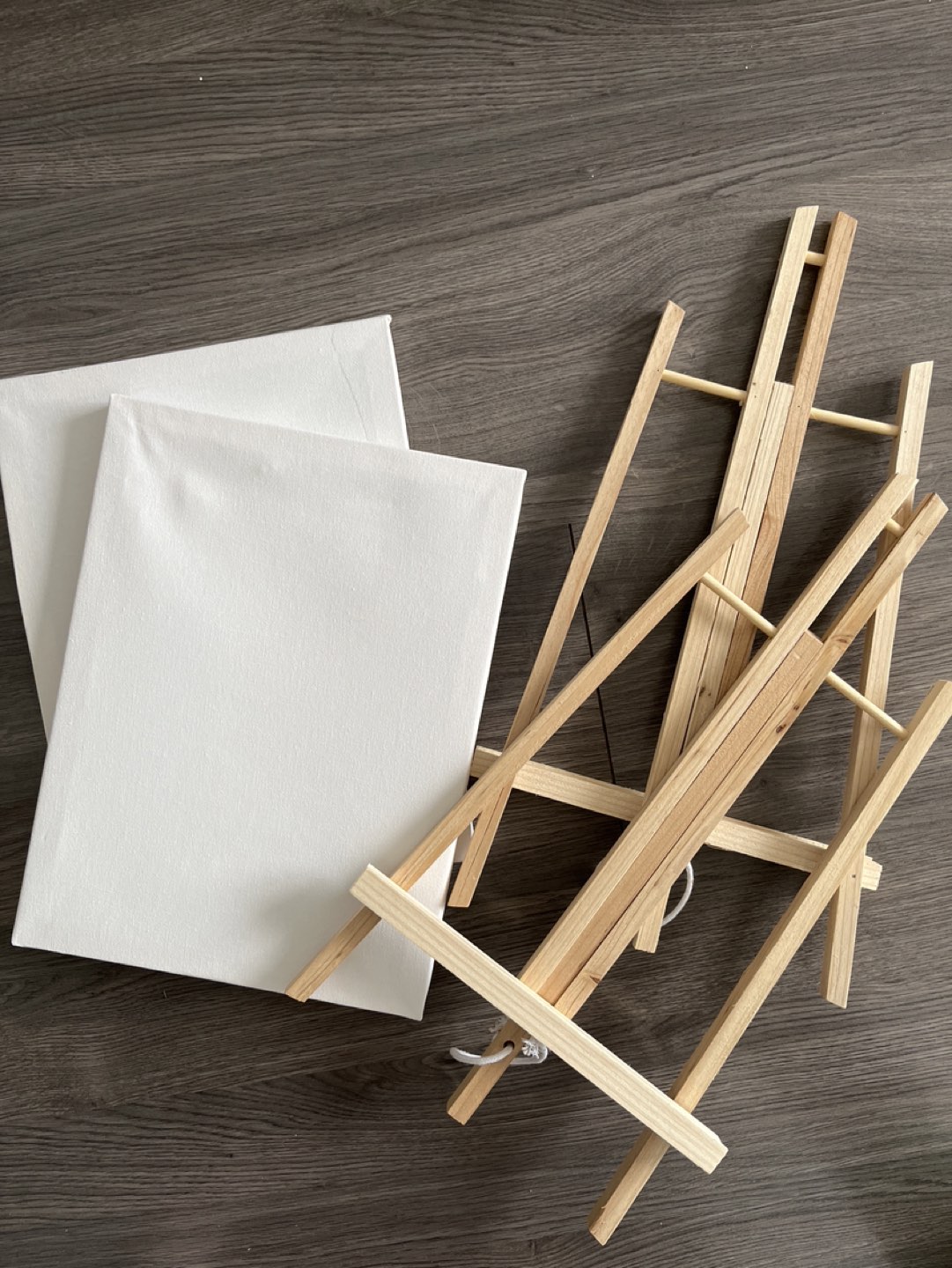 Set of 2- easel + canvas thumbnail