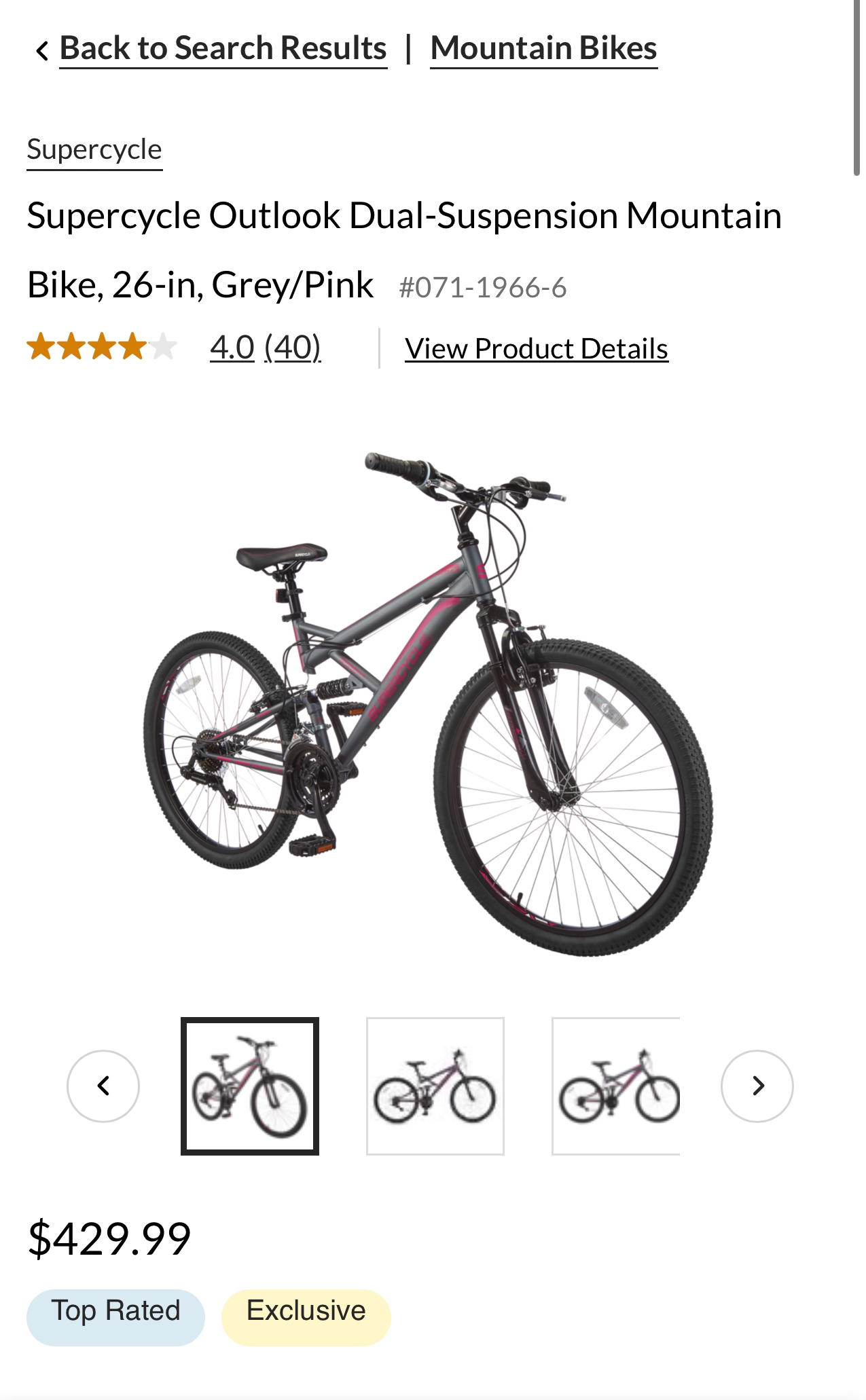 Ladies Bike 26” Supercycle Mountain Bike