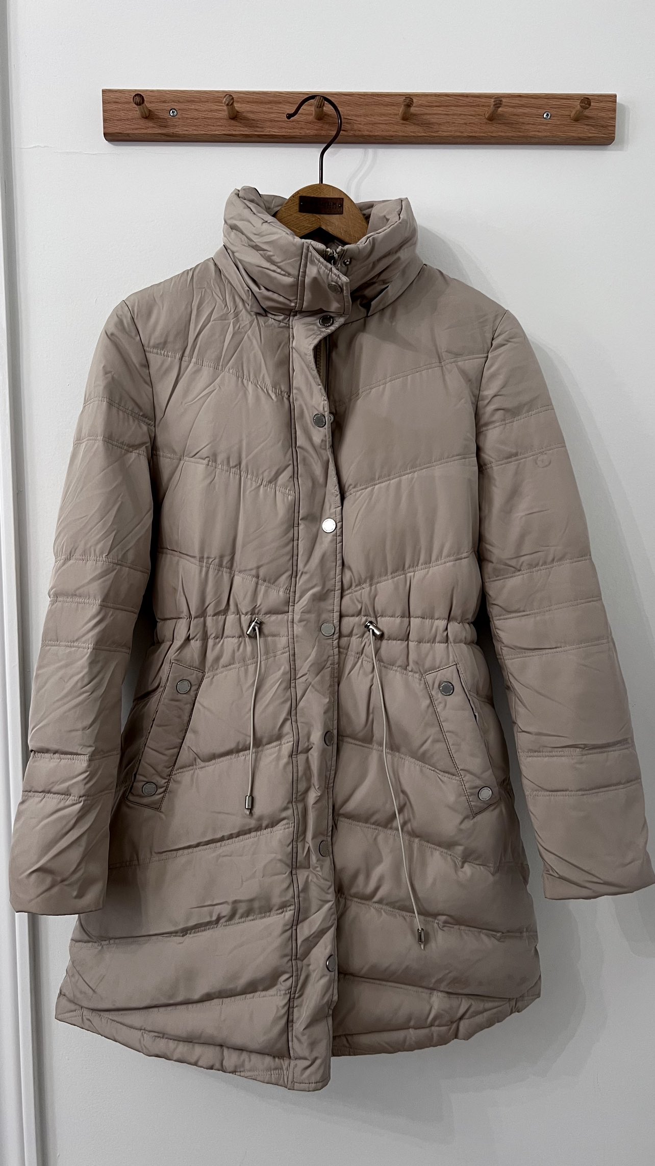 Beige Winter Jacket in Medium #freecycle thumbnail