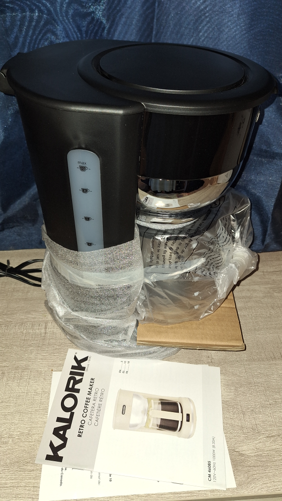 KALORIK Kalorik 10-Cup Black Retro Coffee Maker image indicator(7)