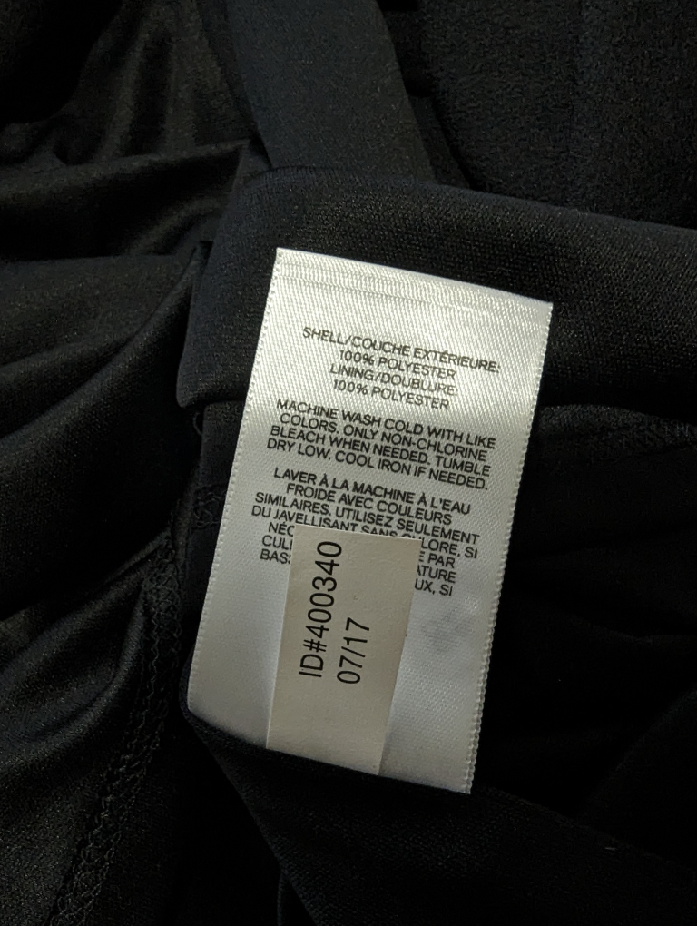 Express - Strapless Asymmetrical Hem Black Dress image indicator(4)