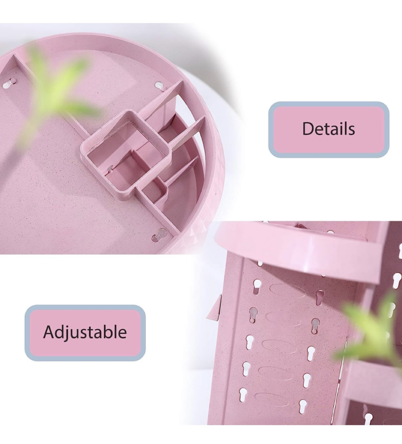 Adjustable rotating makeup organizer - photo 3