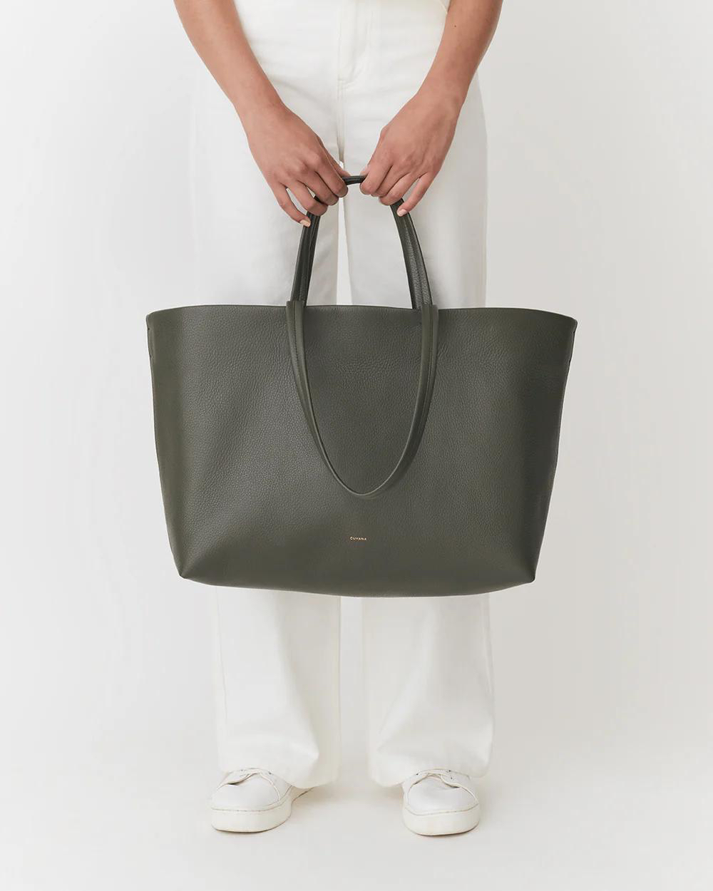 Brand New Cuyana Classic Easy Tote - Dark Olive - photo 2