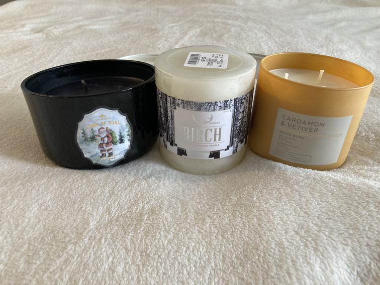 Set of 3 - 3 wick candles thumbnail